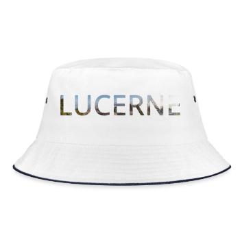 Lucerne Lettrage anglais Hiver moderne - Bob - blanc/marine - Devant