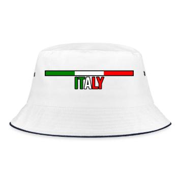 Italie Italien Italien Italie - Bob - blanc/marine - Devant