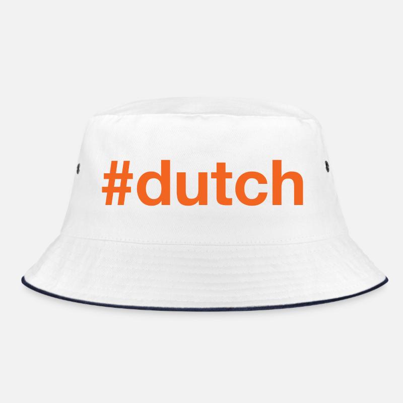 DUTCH Hashtag - Bucket Hat - Weiß/Navy
