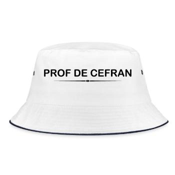 Prof de cefran - French teacher - Bucket Hat - white/navy - Front