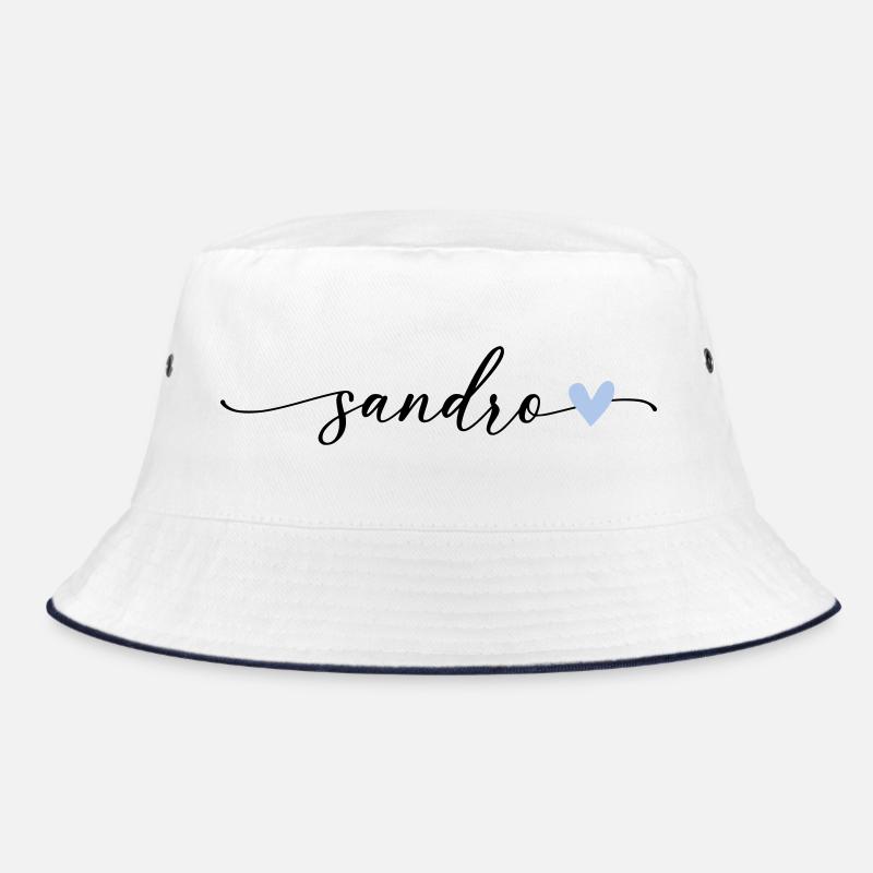 Sandro Nom Calligraphie Police - Bob - blanc/marine