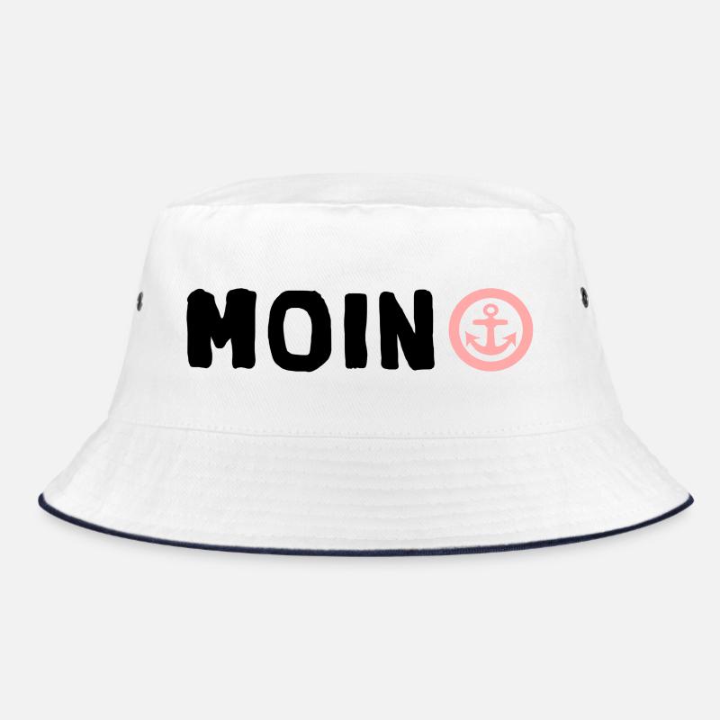 Moin Moin Anker Meer Seemann Ostsee Nordsee Schiff Bucket Hat