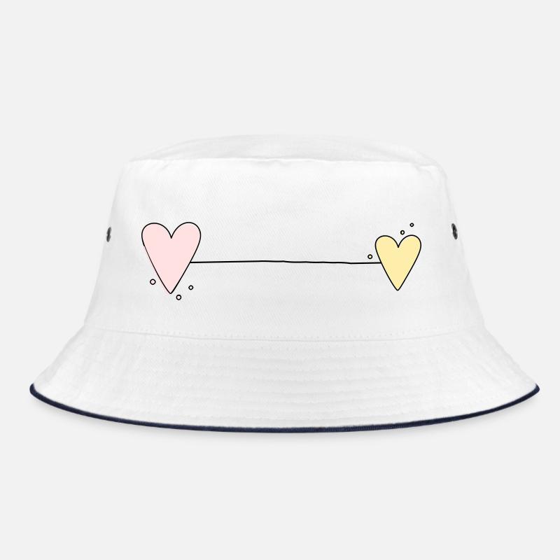 Heart Line Horizontal Bucket Hat