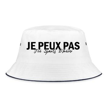 Je Peux Pas j'ai sports d'hiver - Bob - blanc/marine - Devant