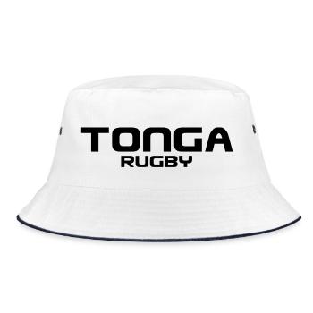 Tonga Rugby - Sport - South Seas - Polynesia - Bucket Hat - white/navy - Front