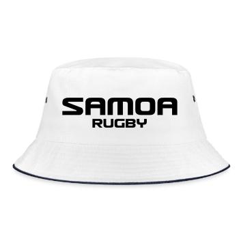 Samoa Rugby - South Seas - Polynesia - Bucket Hat - white/navy - Front