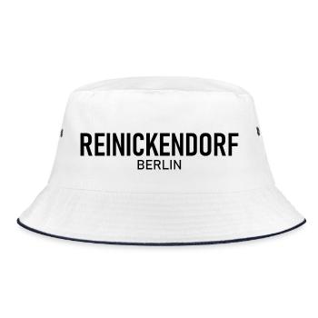 Reinickendorf - Berlin - Deutschland - Bezirk - Bucket Hat - Weiß/Navy - Vorne