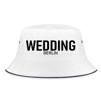 Wedding - Berlin - Deutschland - Bucket Hat - Weiß/Navy - Vorne