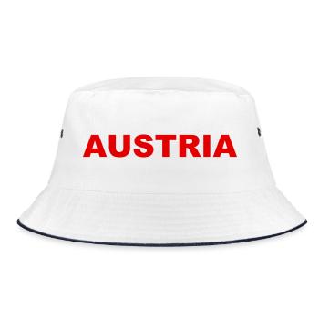Austria - Österreich - Bucket Hat - Weiß/Navy - Vorne