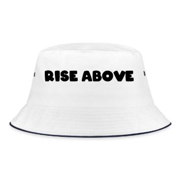Rise above - Bucket Hat - white/navy - Front