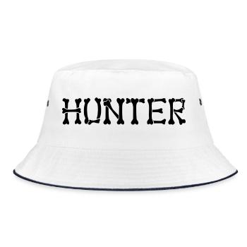 Hunter - Bucket Hat - white/navy - Front