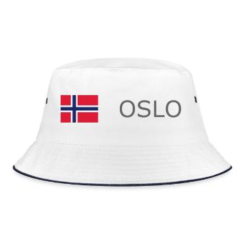 Drapeau de la Norvège - Oslo - Norvège - Norvège - Bob - blanc/marine - Devant