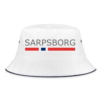 Drapeau de la Norvège - Sarpsborg - Norvège - Norvège - Bob - blanc/marine - Devant