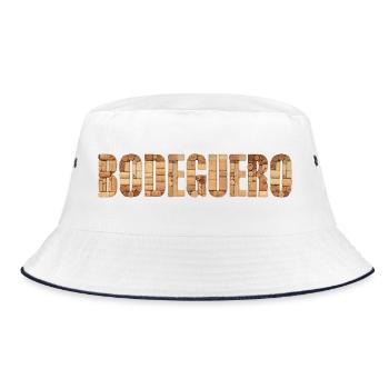 Bodeguero – Tradición y pasión del vino - Bucket Hat - white/navy - Front