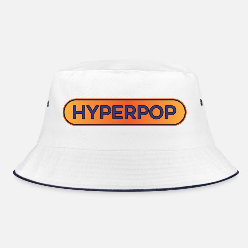 Hyperpop Musique Cool Danse Esthétique Graphique - Bob - blanc/marine