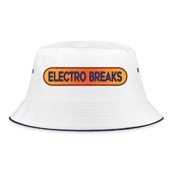 Electro Breaks Breakbeat - Bucket Hat - white/navy - Front
