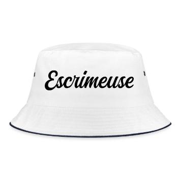 Escrimeuse  - Bob - blanc/marine - Devant