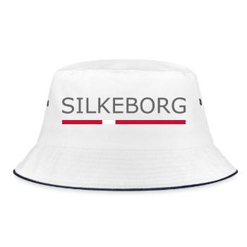 Silkeborg - Drapeau du Danemark - Dänemark - Bob - blanc/marine - Devant