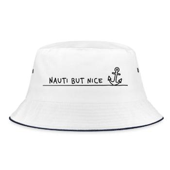 Nauti but Nice – Sea Pun Skipper Naviguer - Bob - blanc/marine - Devant