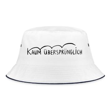 Barely Jumpable - Bucket Hat - white/navy - Front