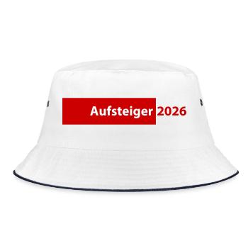 Promoted 2026 Promotion - Bucket Hat - white/navy - Front