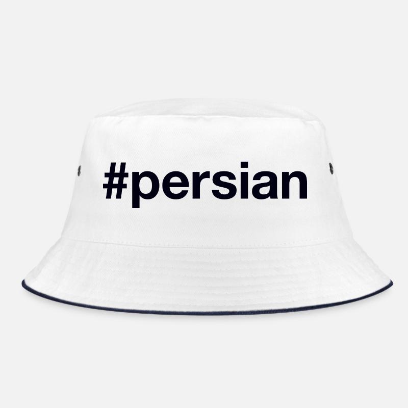 Persian Hashtag - Bucket Hat - Weiß/Navy