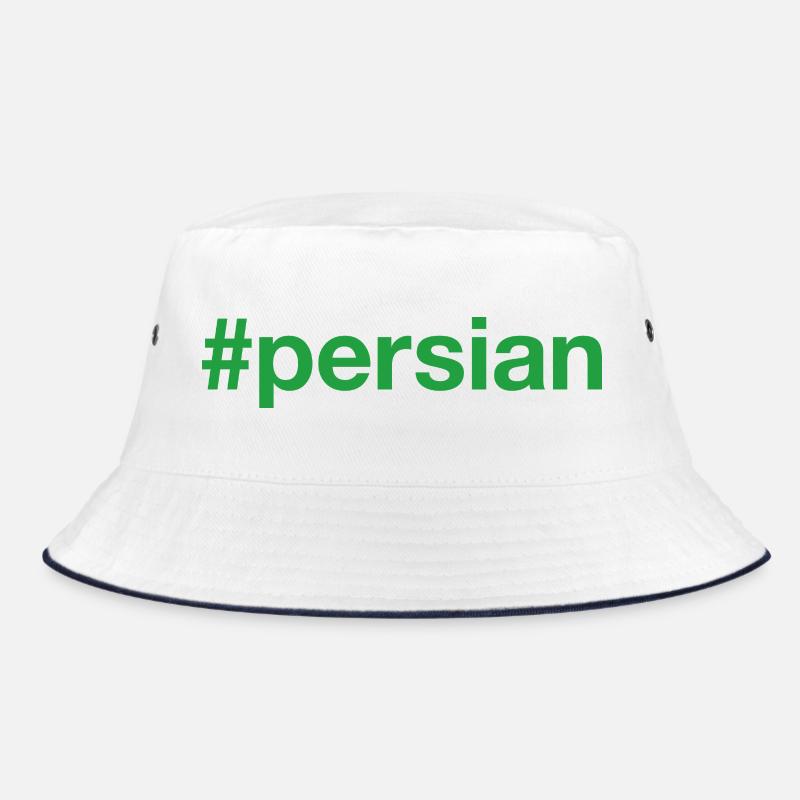 Persian Hashtag - Bucket Hat - Weiß/Navy