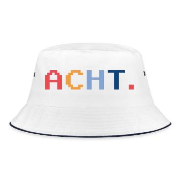 8. Geburtstag Geschenk Acht - Bucket Hat - Weiß/Navy - Vorne