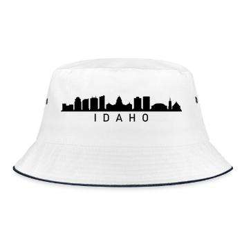 Idaho Skyline - Bucket Hat - white/navy - Front
