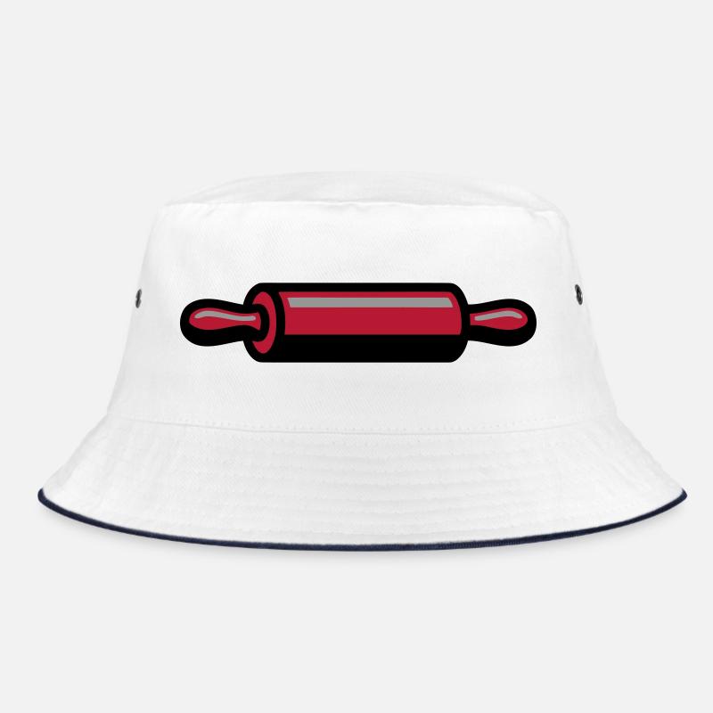 Rolling Pin Baking Baker Confectionery Logo Bucket Hat