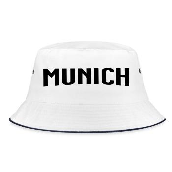 Munich - Bucket Hat - Weiß/Navy - Vorne