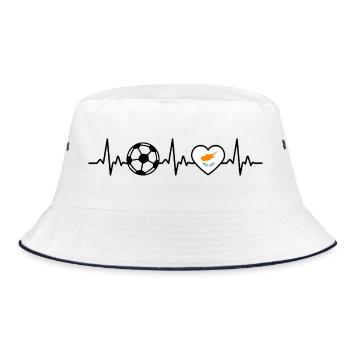 Chypre Football Heartbeat Chypre - Bob - blanc/marine - Devant