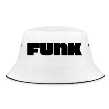 Logo funk audacieux - Bob - blanc/marine - Devant