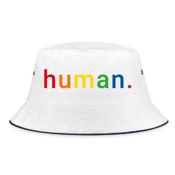 Human Rainbow Human Rights LGBTQ - Bob - blanc/marine - Devant