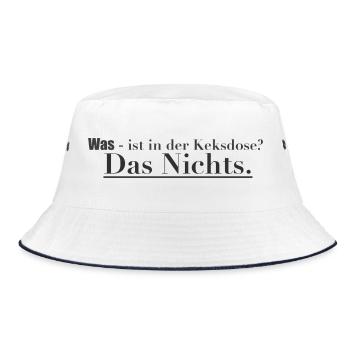Das Nichts in der Keksdose - Bucket Hat - Weiß/Navy - Vorne