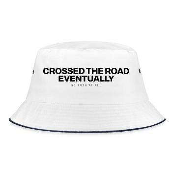 Schildkroete - Crossed The Road Eventually - Repti - Bucket Hat - Weiß/Navy - Vorne