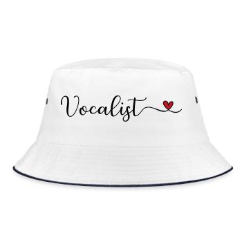 Sänger - Bucket Hat - Weiß/Navy - Vorne