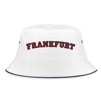 Frankfurt College Style - Bucket Hat - white/navy - Front