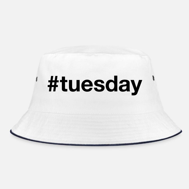 TUESDAY Hashtag tuesday Bucket Hat
