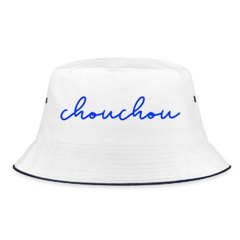 Chouchou fun humour cadeau - Bob - blanc/marine - Devant