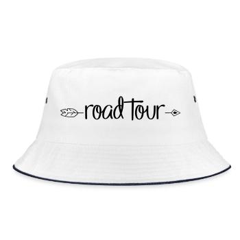 Road Tour - Bucket Hat - white/navy - Front