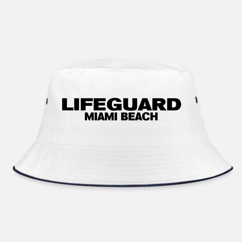 Rettungsschwimmer miami - Bucket Hat - Weiß/Navy