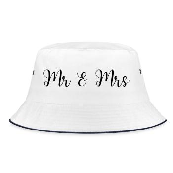 M. & Mme Wedding Design - Bob - blanc/marine - Devant