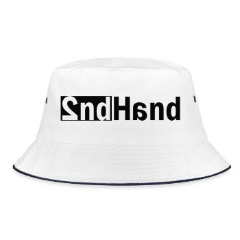 2ndhand - Bucket Hat - white/navy - Front