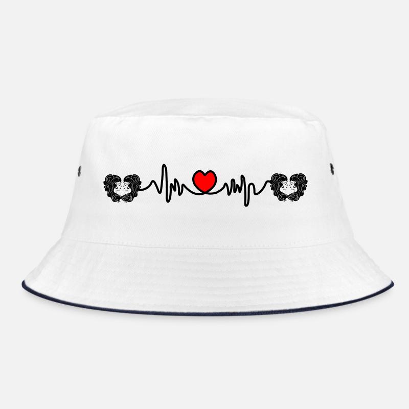 Herzfrequenz Cardio Twin Twins Bucket Hat