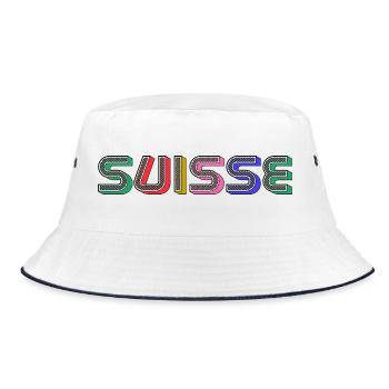SUISSE. HUMOUR. PAYS - Bob - blanc/marine - Devant