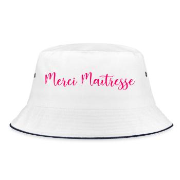 MISTRESS. THANK YOU. THANK YOU MISTRESS. MISTRESS - Bucket Hat - white/navy - Front