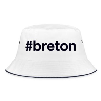 BRETON Hashtag - Bucket Hat - Weiß/Navy - Vorne