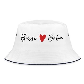 Bussi Baba - Bucket Hat - Weiß/Navy - Vorne