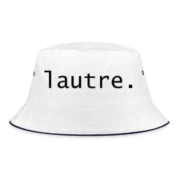 Lautre - Bucket Hat - Weiß/Navy - Vorne